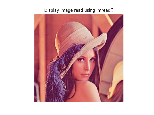 Lire les images en utilisant la méthode imread